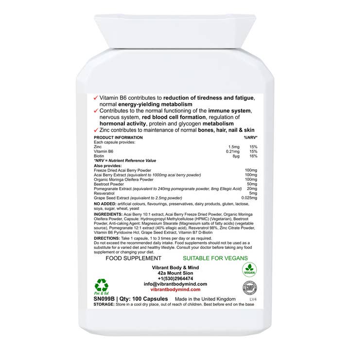 Vibrant Body Mind - Wholesale Gezonde drank in poedervorm - Acai-bessensappoeder voor immuunondersteuning1