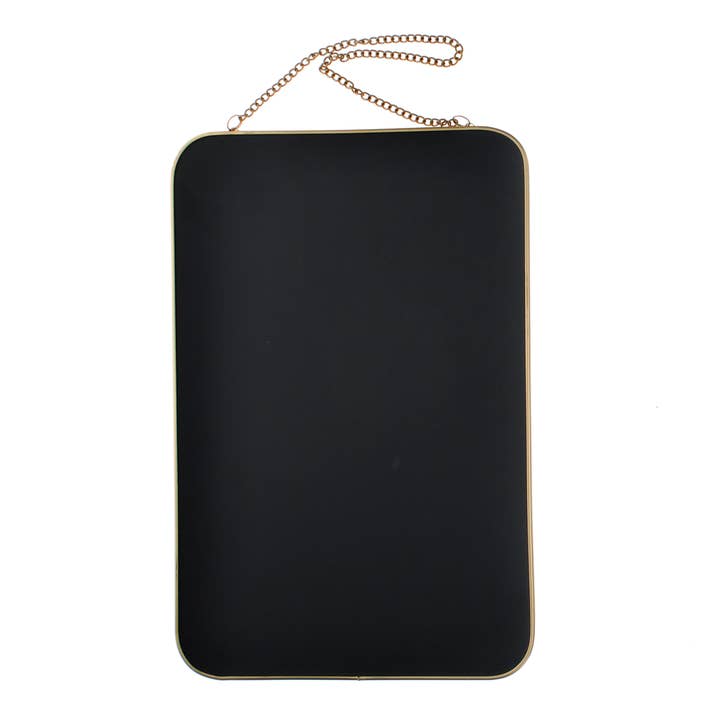 Rex London - Wholesale Wall Mirror - Hanging mirror (29cm x 19cm) - Rectangular, gold tone