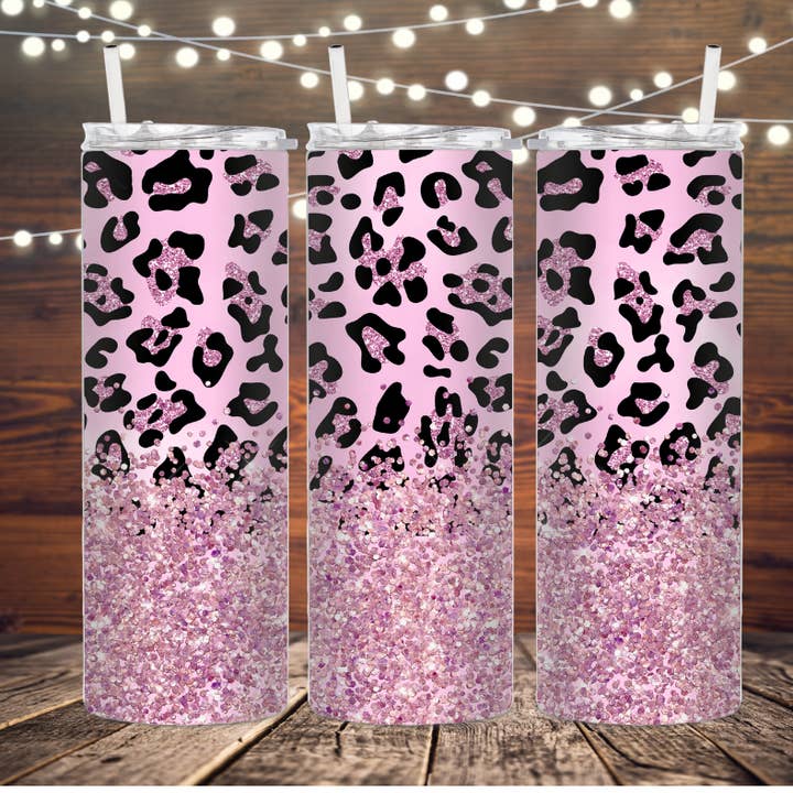 Cheetah rosa e glitter por atacado de Kazali Creations