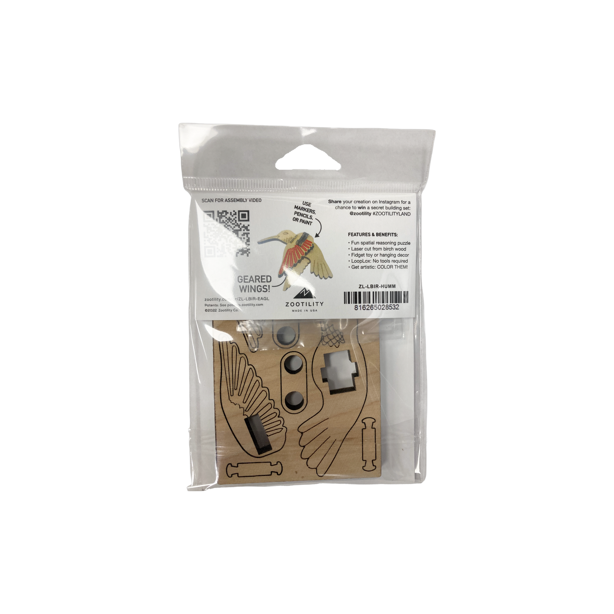 Zootility - Wholesale Puzzle - Kids - Loopets Puzzle Toy - Birds2