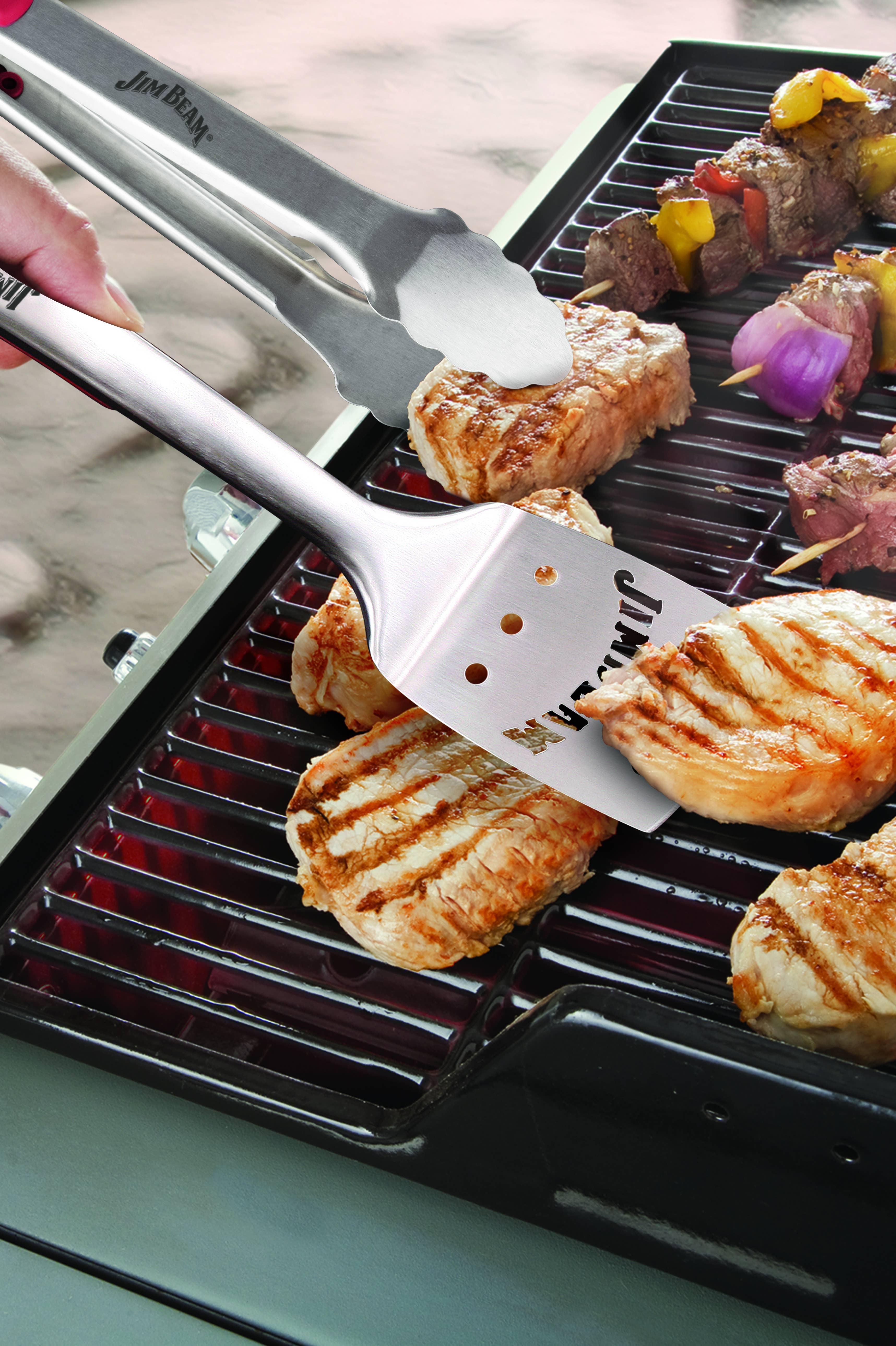 Style Asia - Wholesale Outdoor Grill Tools - Jim Beam Soft Grip Handle Grilling Tools Set (3-Piece)4