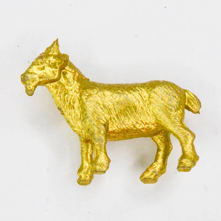 Charm Feestbeest golden goat for wholesale by Feestbeest-kids
