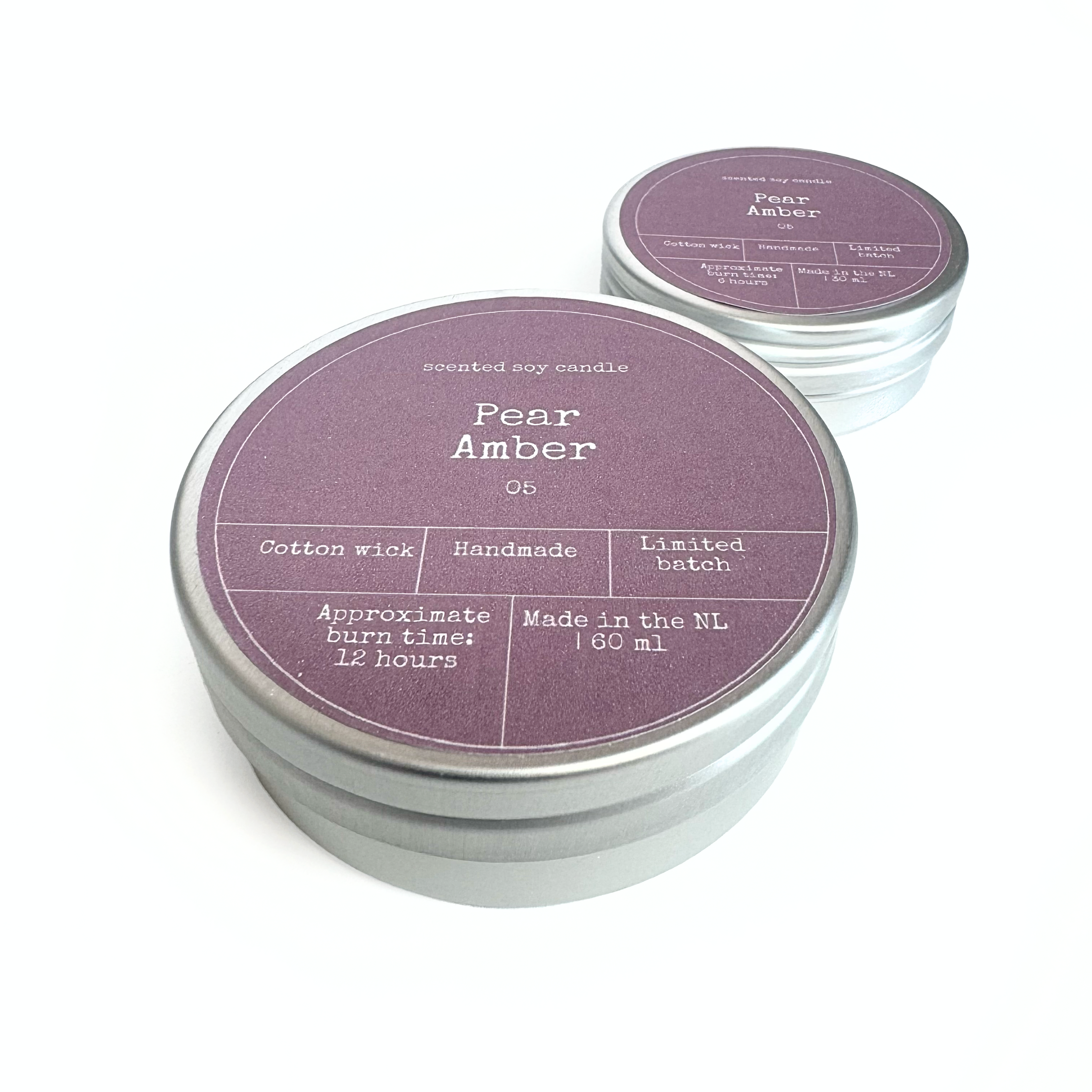 Bon Babef - Wholesale Jar/Filled Candle - SOY WAX SCENTED CANDLE | AMBER & PEAR2