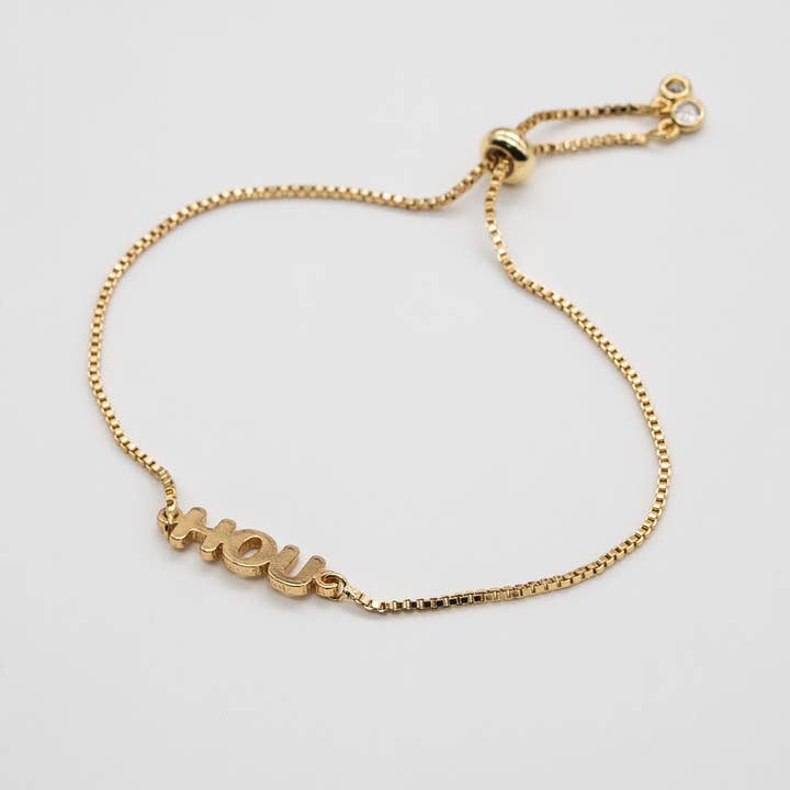 Bracelet Houston en or 24K pour la vente par Brenda Grands Jewelry