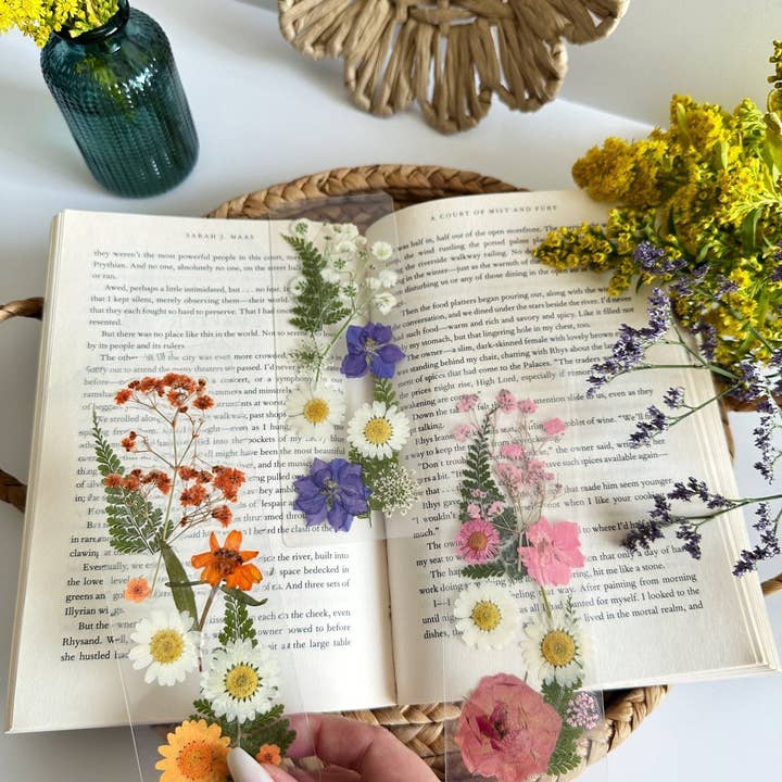 Petals & Pages by Grace - Wholesale Bookmark - pressed flower bookmarks