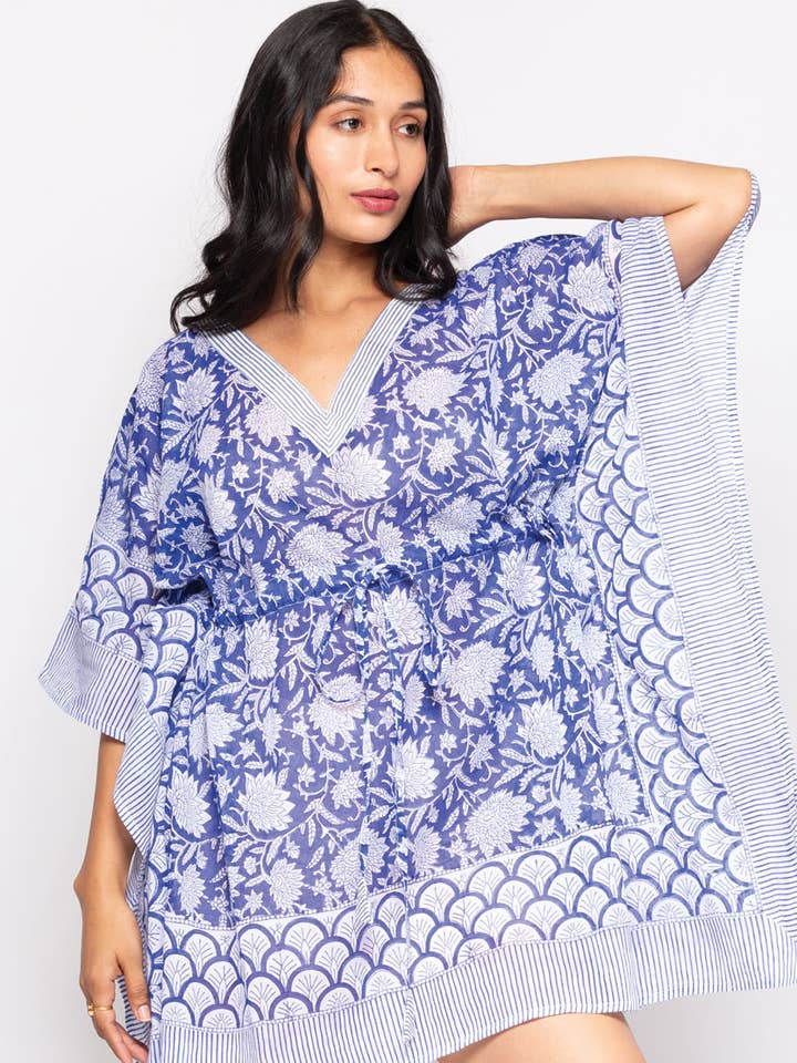 Sevya Handmade - Wholesale Kaftan - Women's - Namita Block Print Caftans