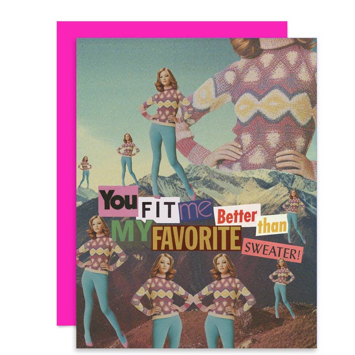 Yndlingssweater – Kærlighedskort for engroshandel hos Greenwich Letterpress