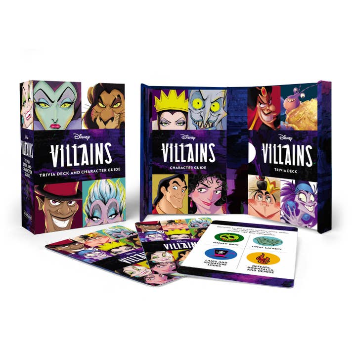 Disney Villains Trivia Deck and Character Guide for wholesale by Hachette Book Group