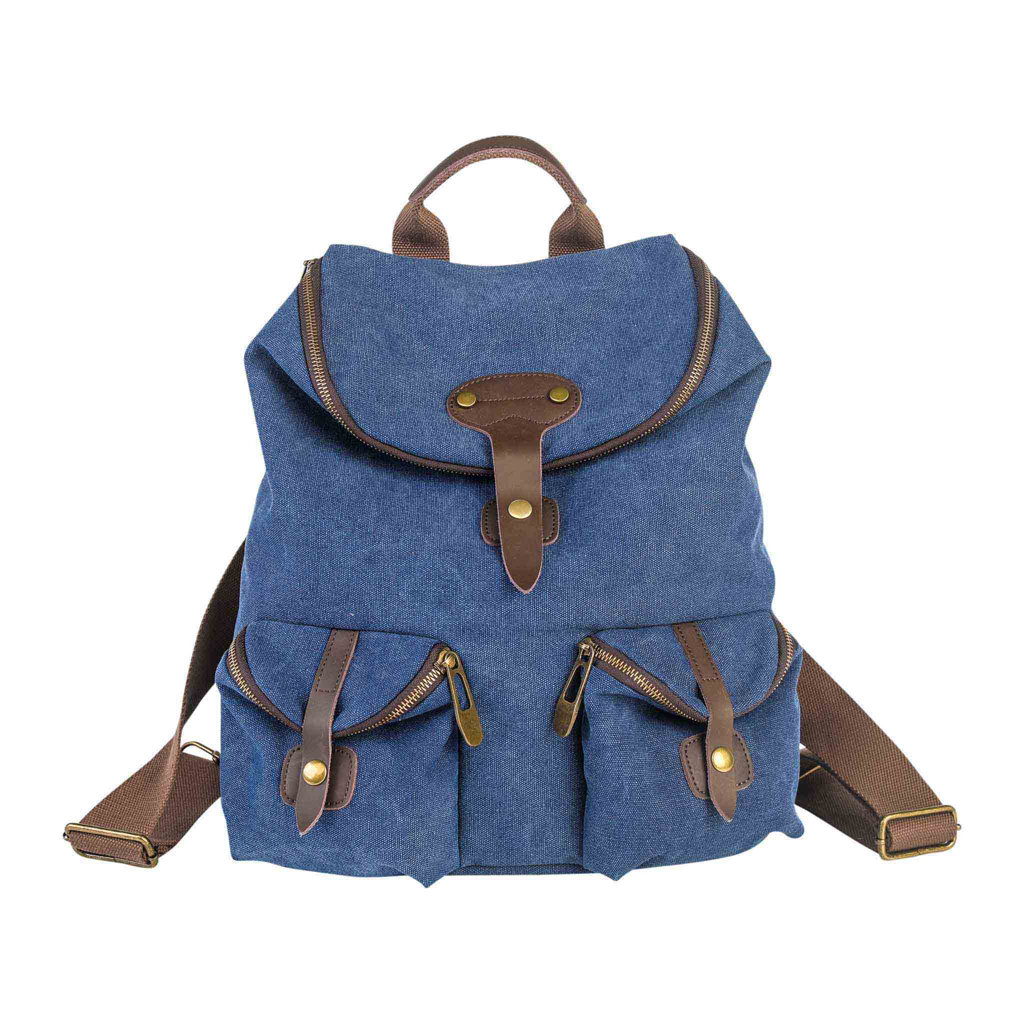 ZEDE PARIS - Wholesale Backpack - Women's - SAINT-PAUL - Canvas and leather backpack4