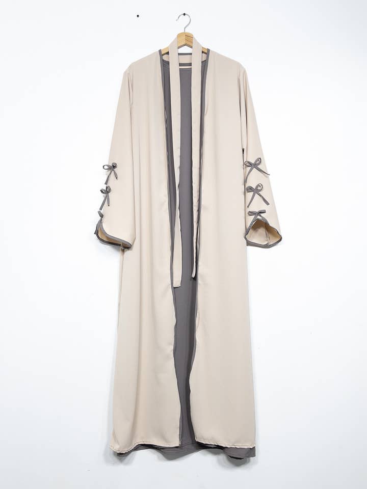 IDEAL OUTFIT - Wholesale Top & Pant Set (NOT Loungewear) - Women's - 2-piece abaya set EN2507+2353bpk in Medina silk