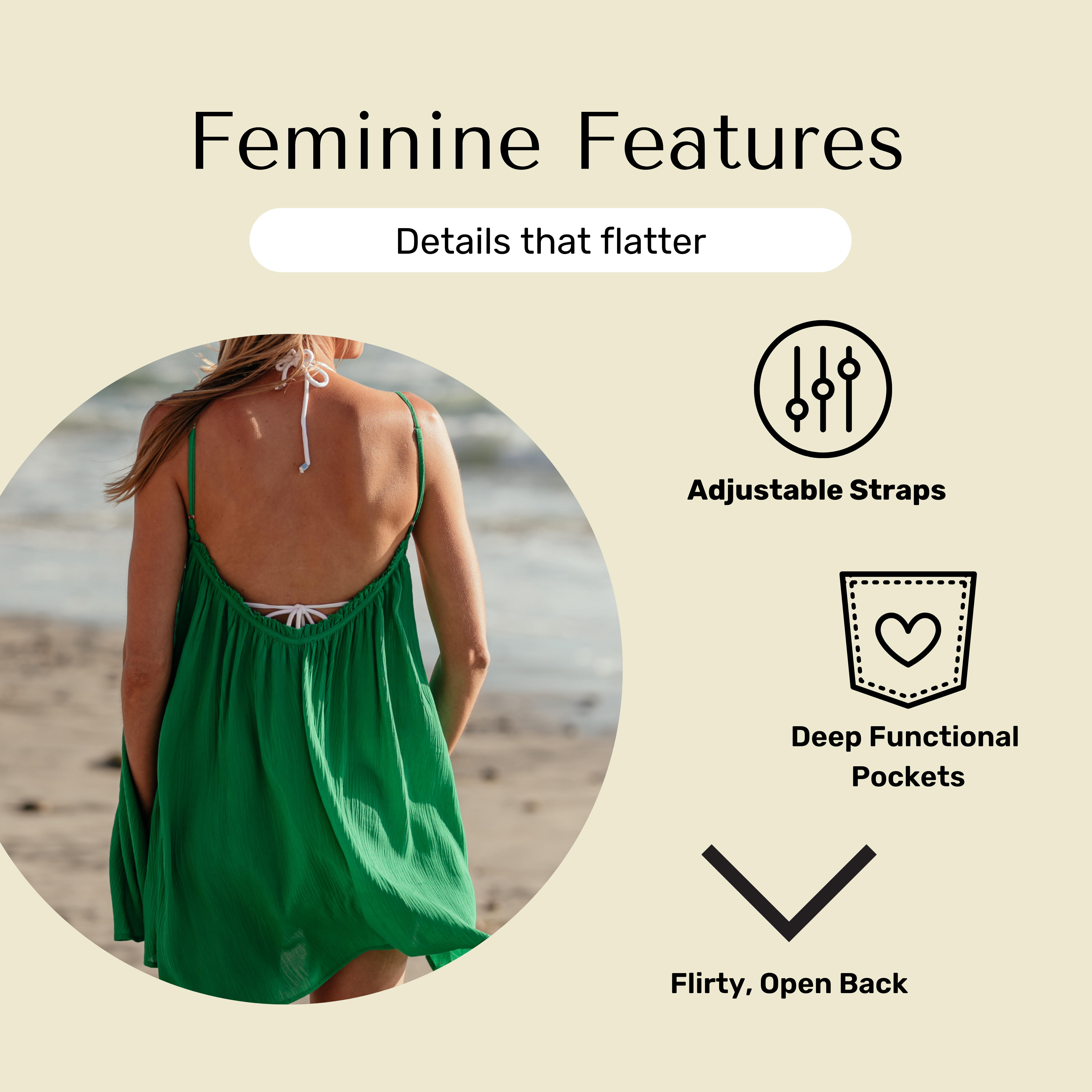 Bette - Wholesale Swim Cover Up - Women's - Amalie Mini Cover Up - Lime9