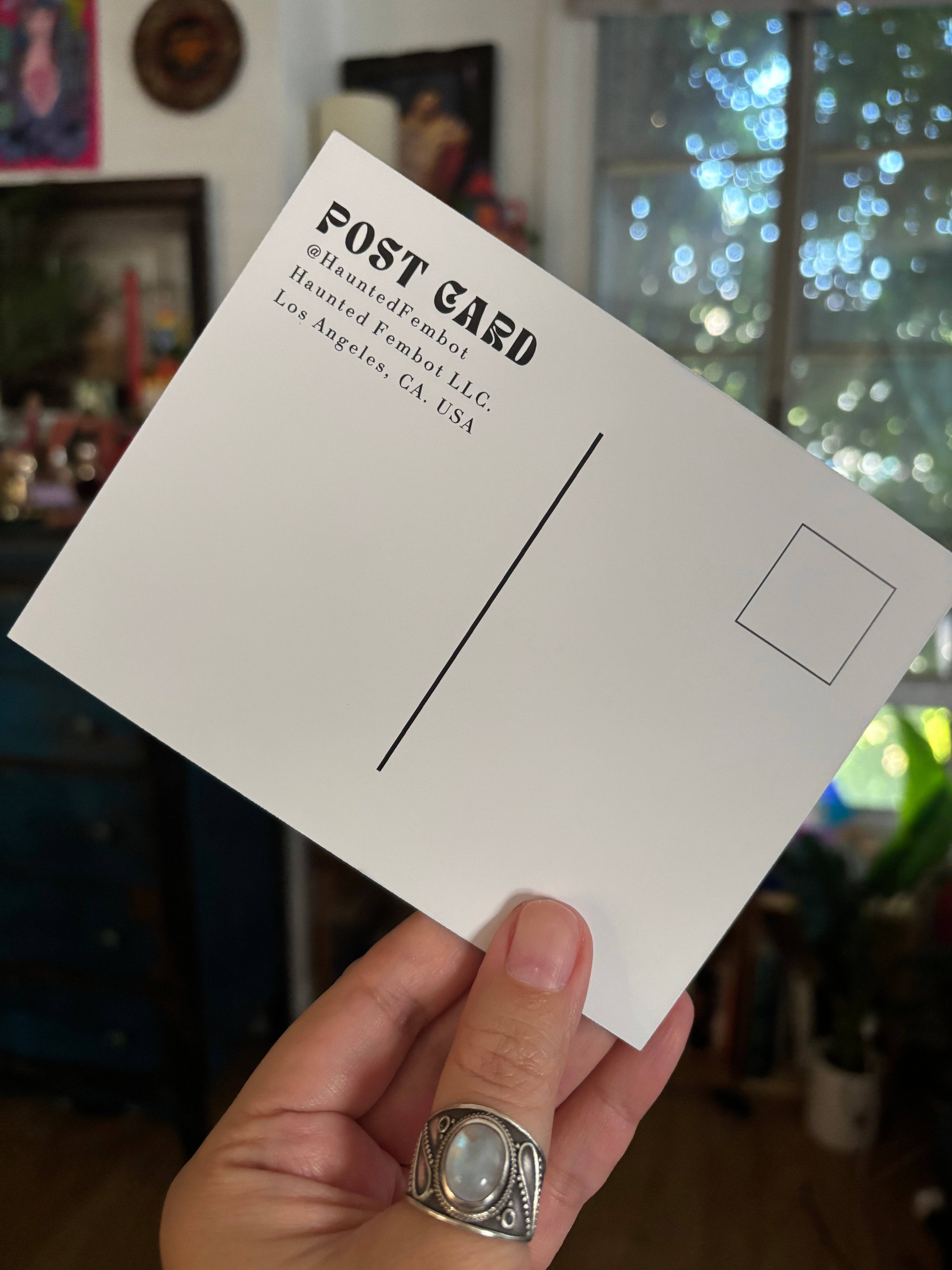 Haunted Fembot - Wholesale Postcard - David Lynch “follow your dreams unless they’re stupid” Postcard1