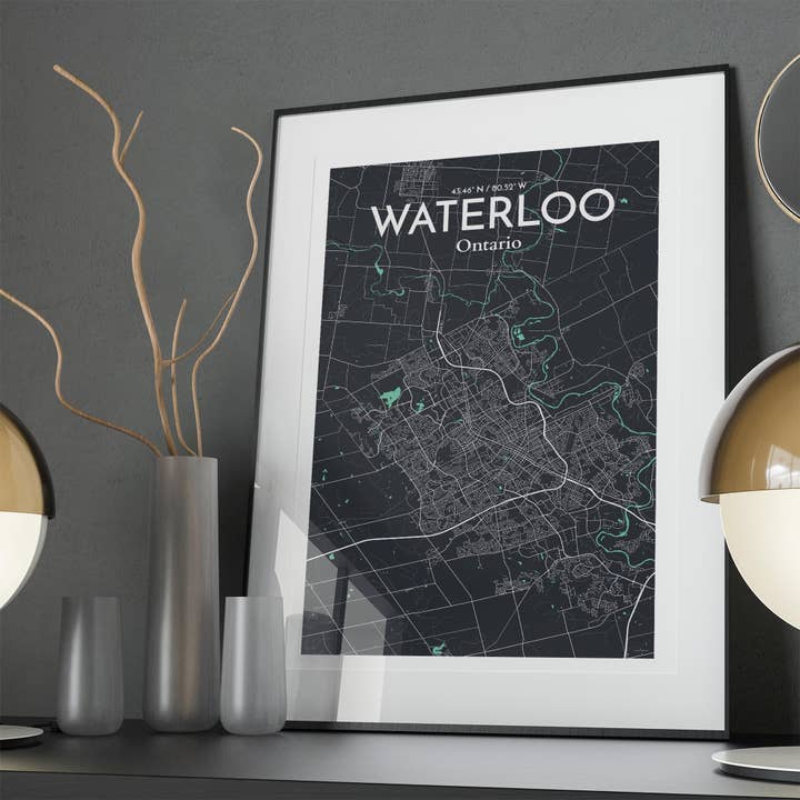 OurPoster.com - Wholesale Poster - Waterloo City Map Poster194