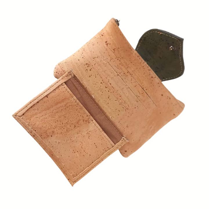 Grow From Nature - Wholesale Wallet - Women's - Cork Leaf Wallet - Vegan Leather, Sustainable2