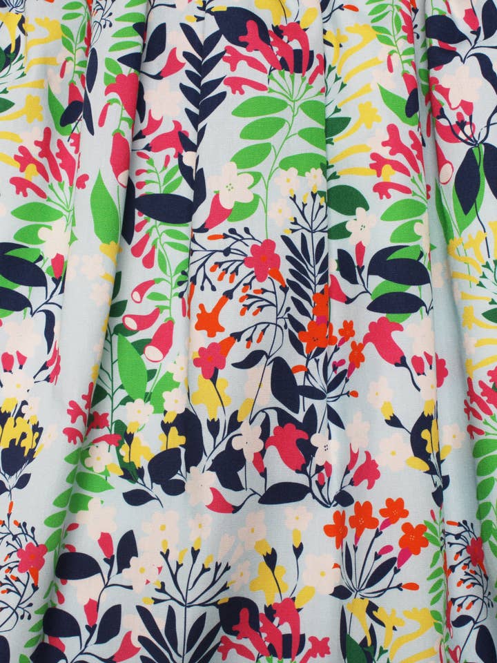 Minna - Wholesale Dress - Kids - Ruffle Sleeve Classic Party Dress - Vibrant Florals 11