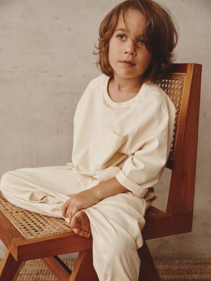 Alfred - Wholesale Trousers – Kids - Duncan Pant I Off White0