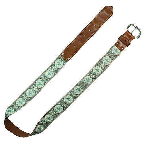 Medallion Taupe 1.5" Leather Belt - Unisex for wholesale by Souldier