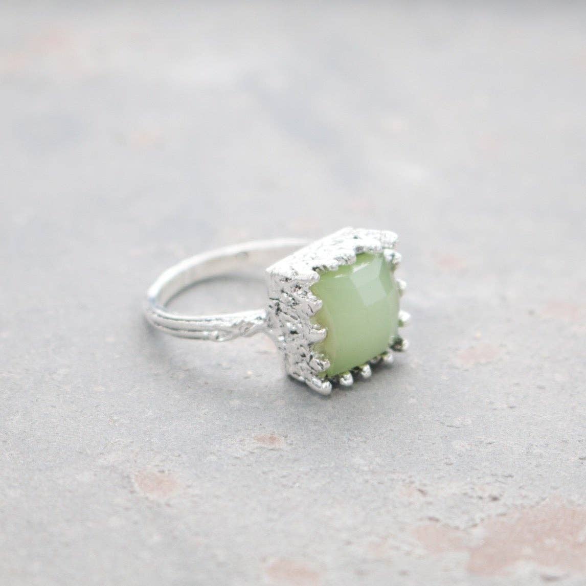 Hipster Row - Vente Bague de cocktail/de cérémonie - bague pierre de lune vintage0