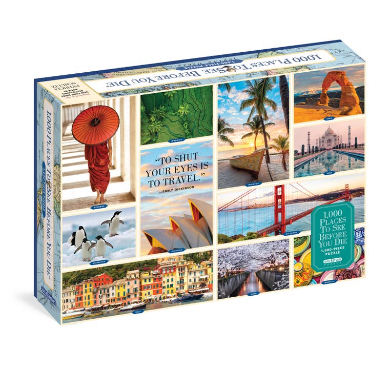 1,000 Places to See Before You Die 1,000-Piece Puzzle for wholesale by Hachette Book Group