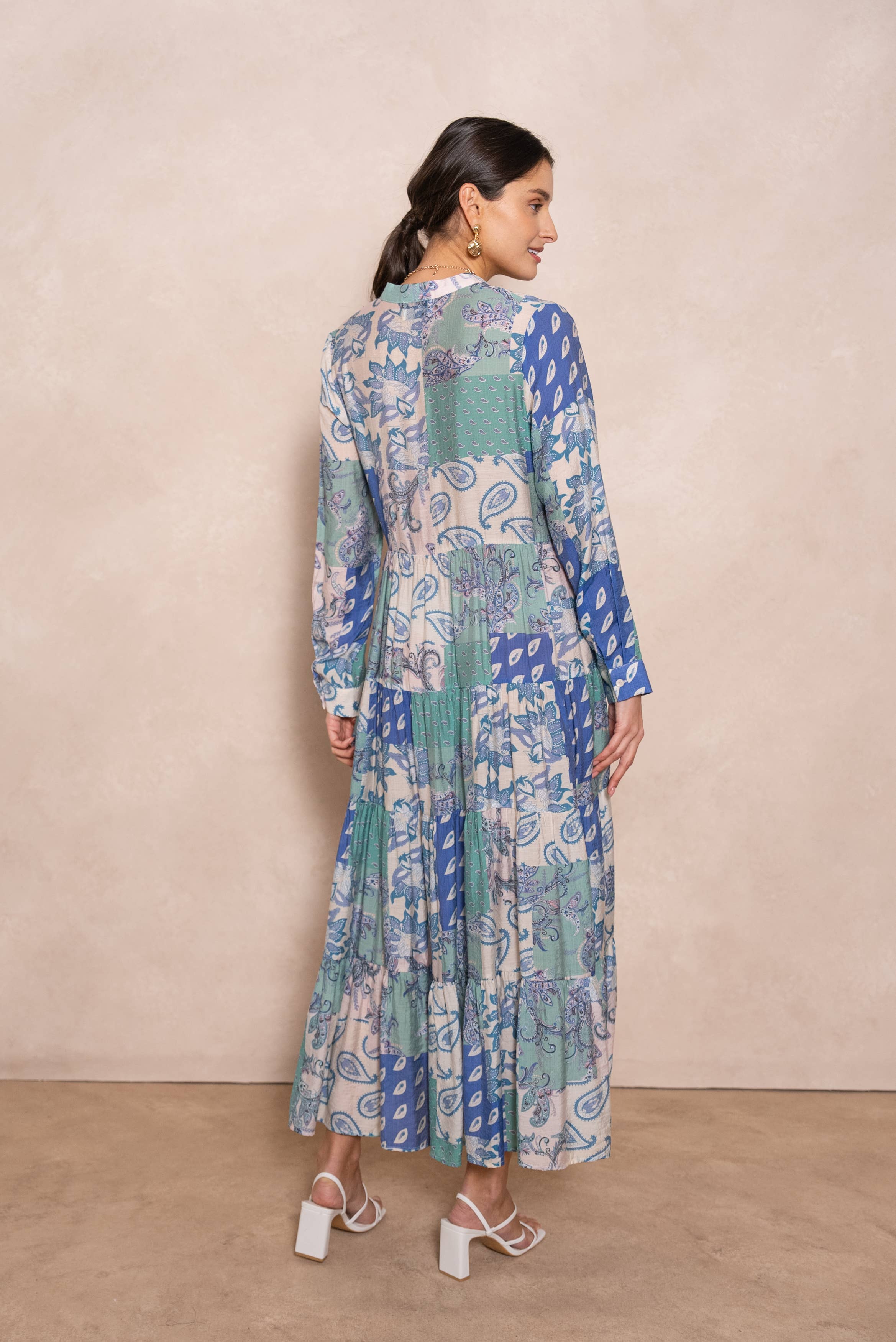 CHOKLATE PARIS (US No duties) – wholesale Klänning - Dam – Klänning i siden med blommönster Marbella (S-M-L-XL) - CK081122