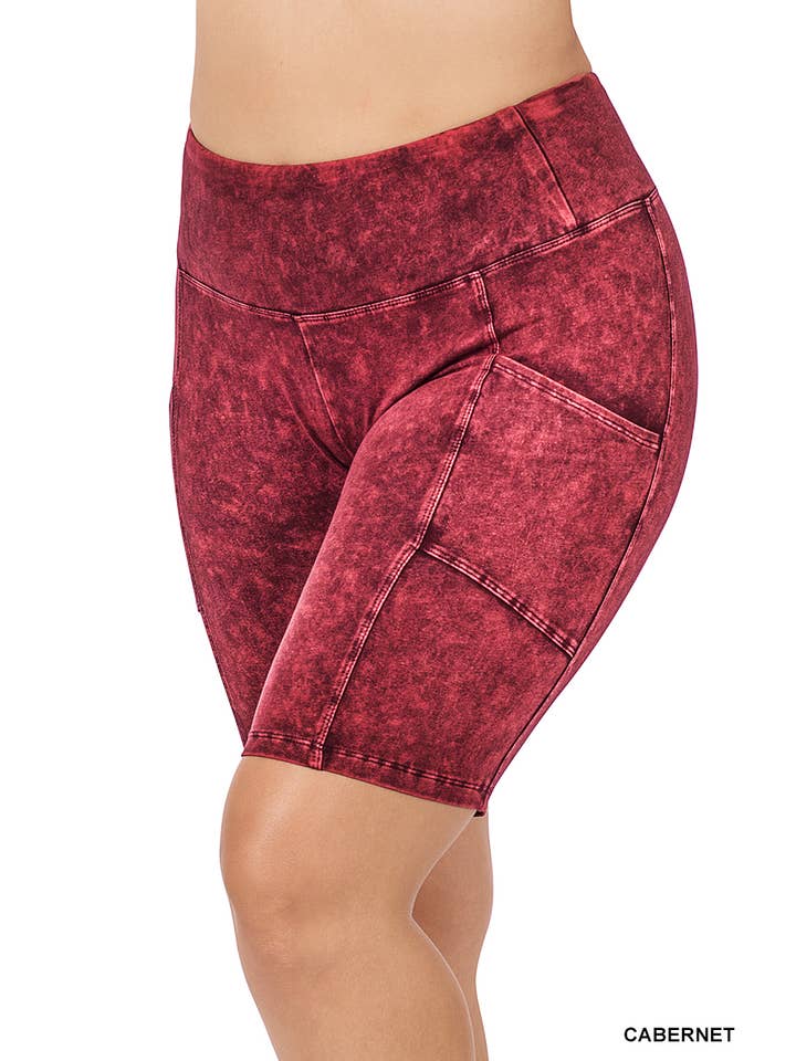 42POPS - Wholesale Athletic/Lounge Leggings - Women's - ",...._ PLUS SIZE Mineral wash Leggings11