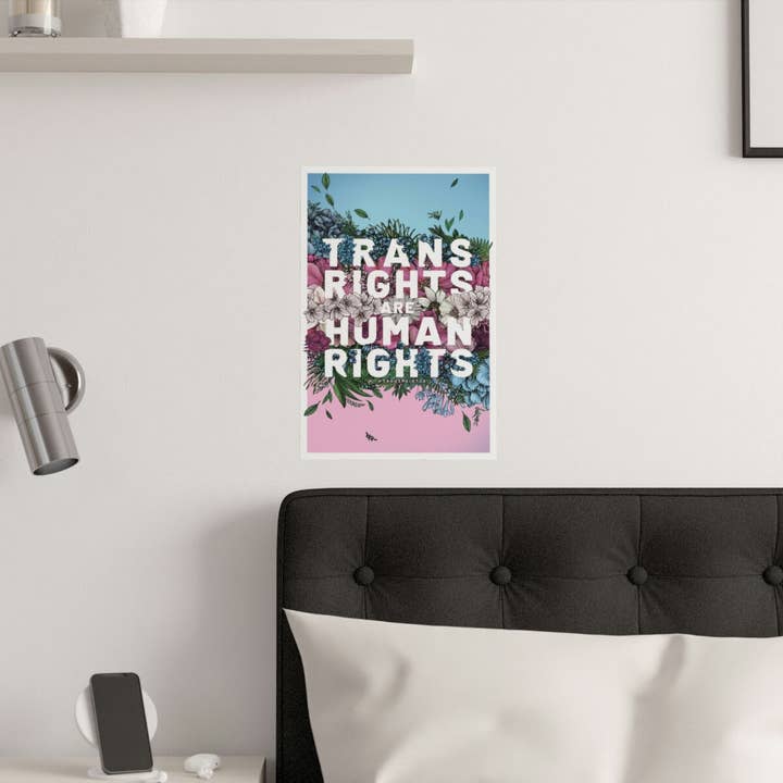 Transpainter - Wholesale Art Print - Trans Rights Are Human Rights Poster | Trans Rights Print4