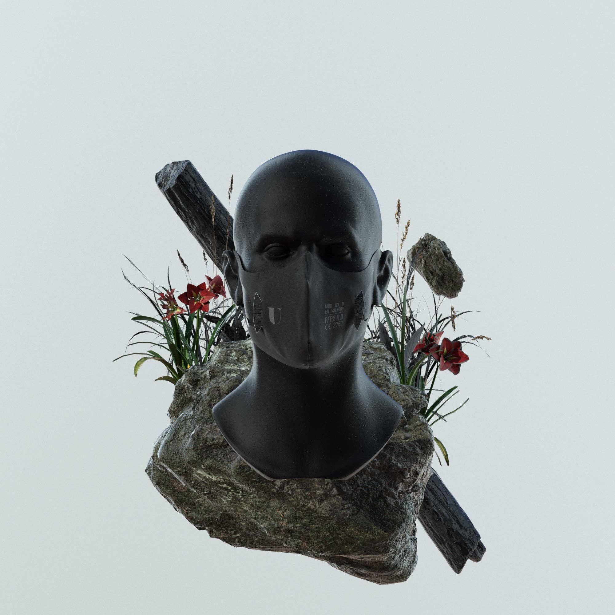 U-Earth Biotech - Wholesale Protective Face Mask/Shield - U-Mask Model 3 Black1