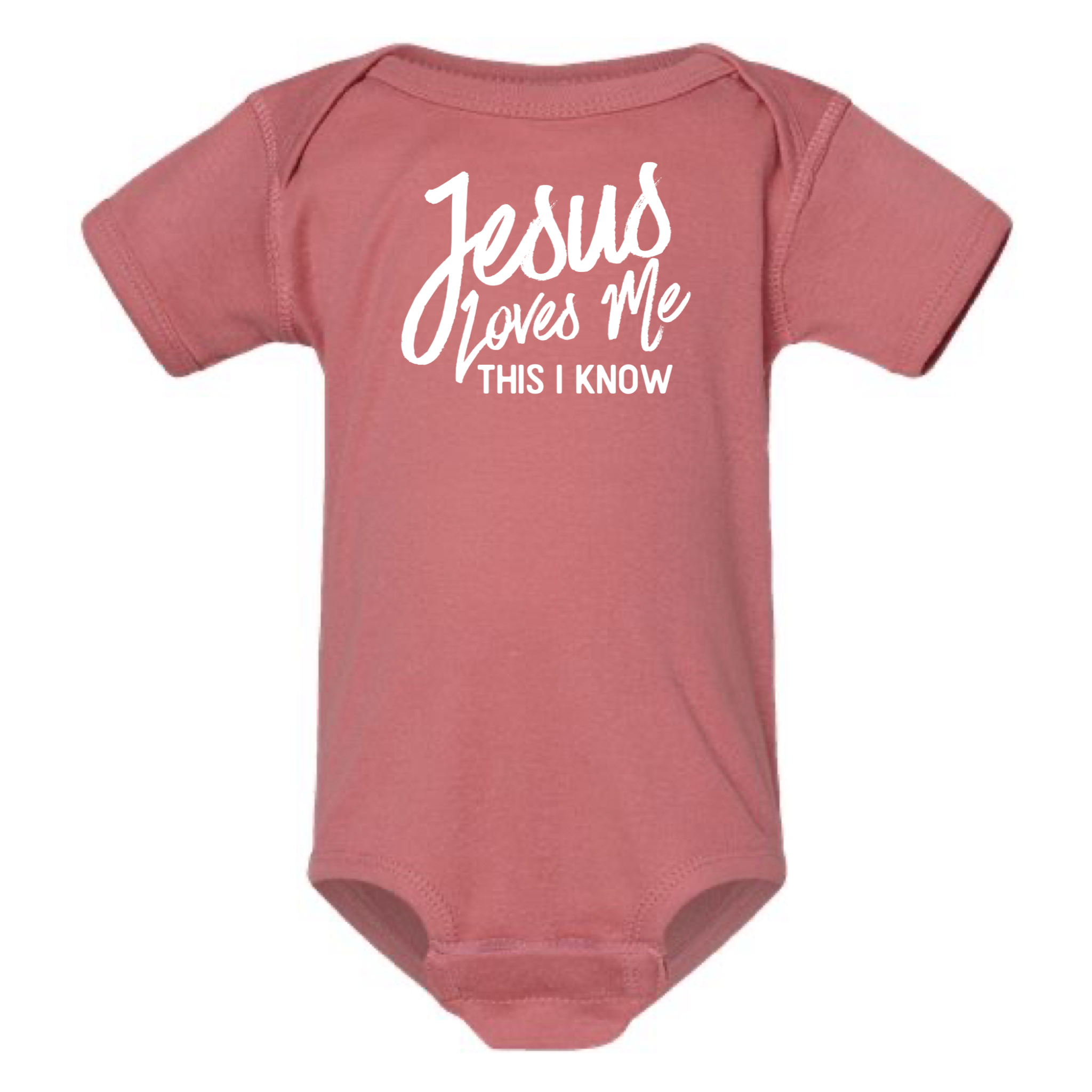 dkhandmade - Wholesale Bodysuit (Non-Footed) - Baby - JESUS LOVES ME THIS I KNOW BABY ONESIE1