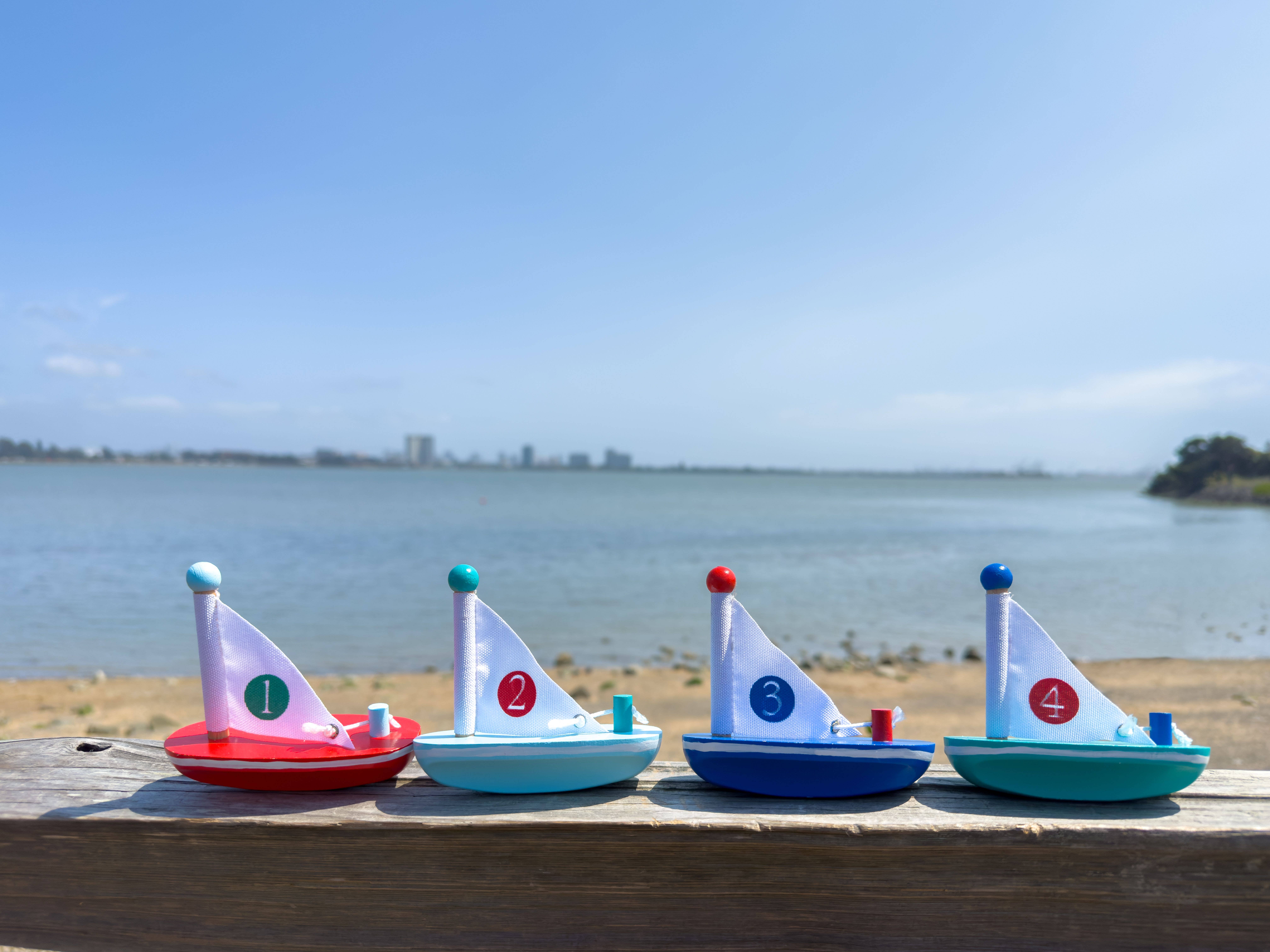 Jack Rabbit Creations - Wholesale Wood Toy - Kids - My Lil Wooden Sailboats Refill - Set of 241
