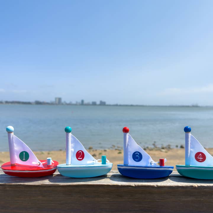 Jack Rabbit Creations - Wholesale Wood Toy - Kids - My Lil Wooden Sailboats Refill - Set of 241