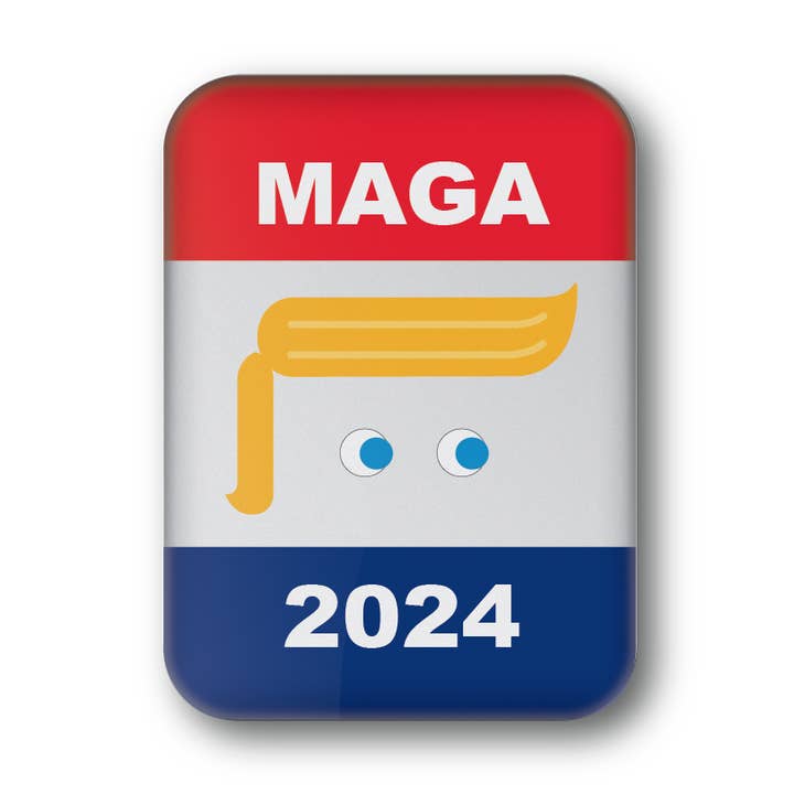 Political Magnet: Trump MAGA Hair for wholesale by BetterMagnets.com by Design Studio 88 Inc