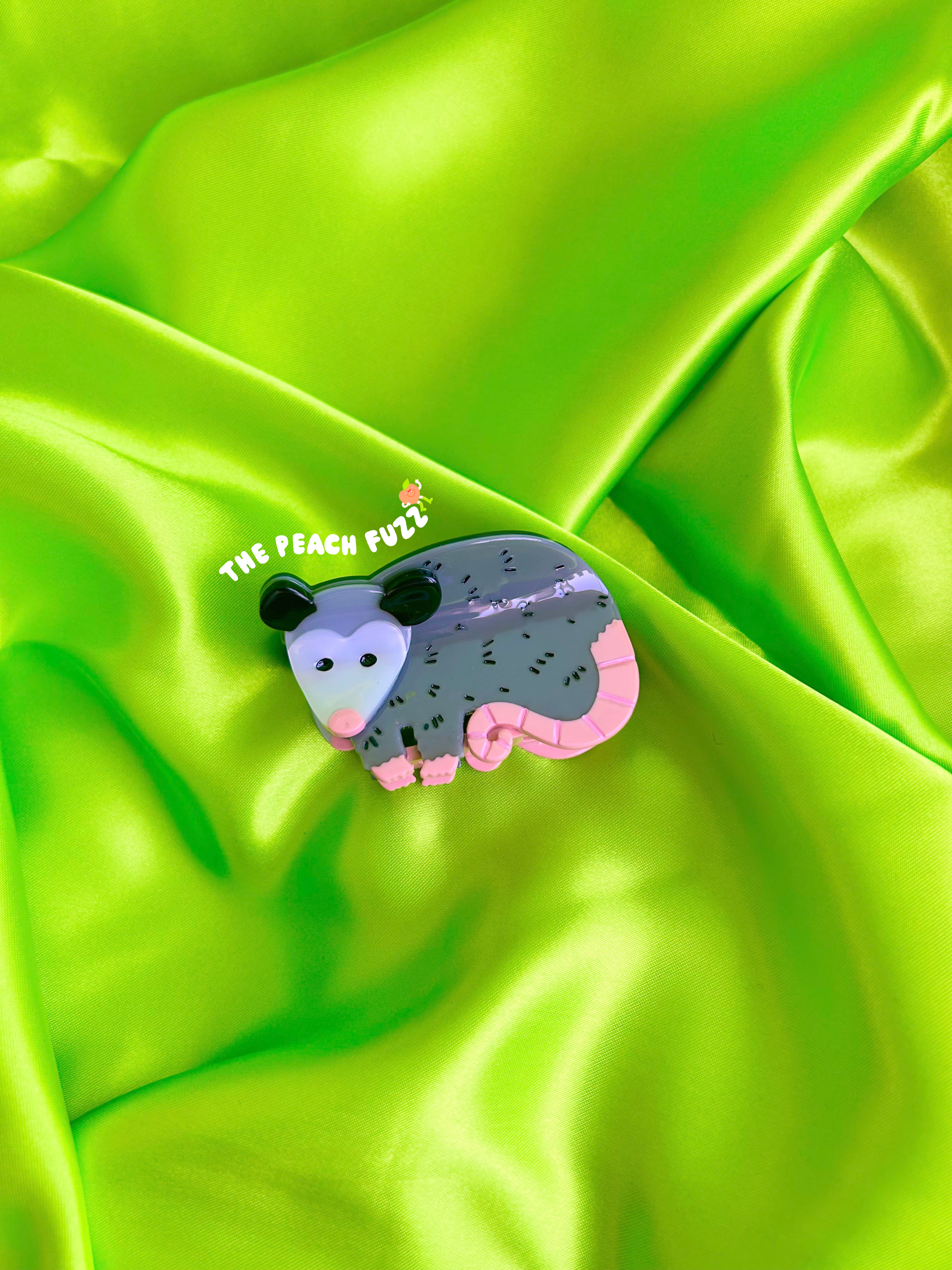 The Peach Fuzz – Conjunto de acessórios para cabelo - Mulher por atacado – Garra de Cabelo de Gambá1