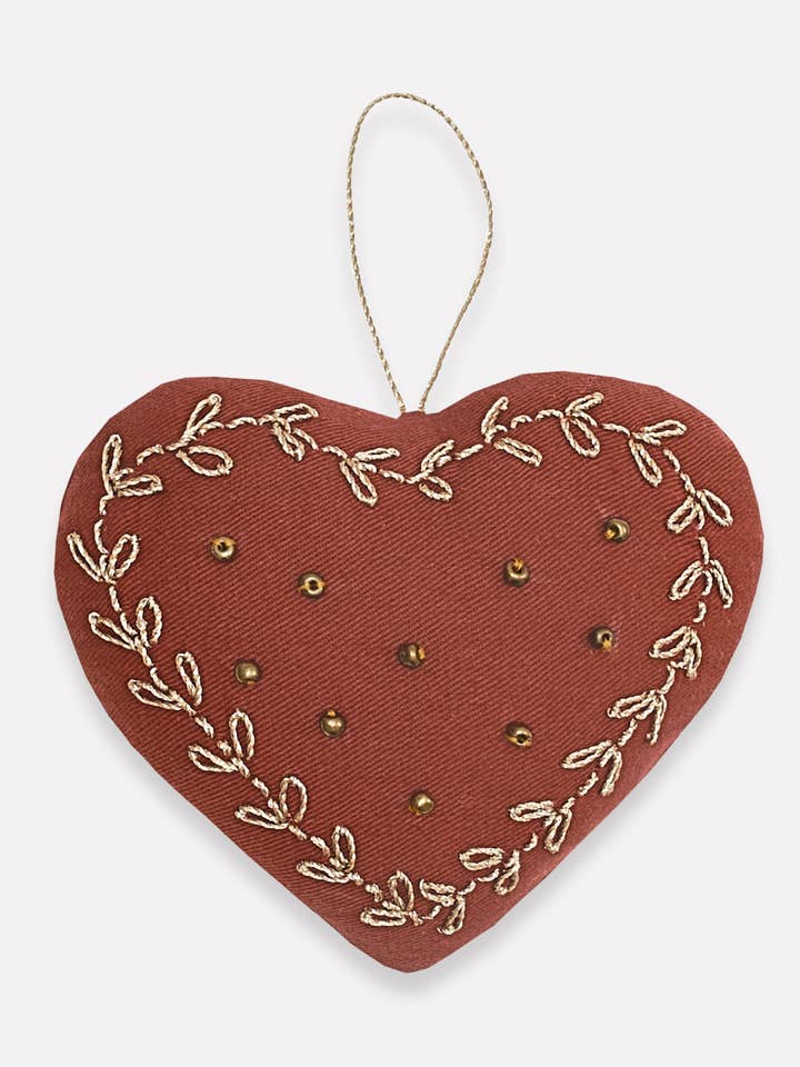 Adorno en forma de corazón de algodón para venta al por mayor de Anchal