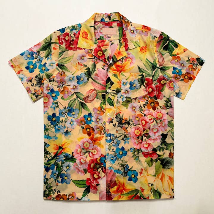 Camisa de Campo: Floral Tropical por atacado de desde