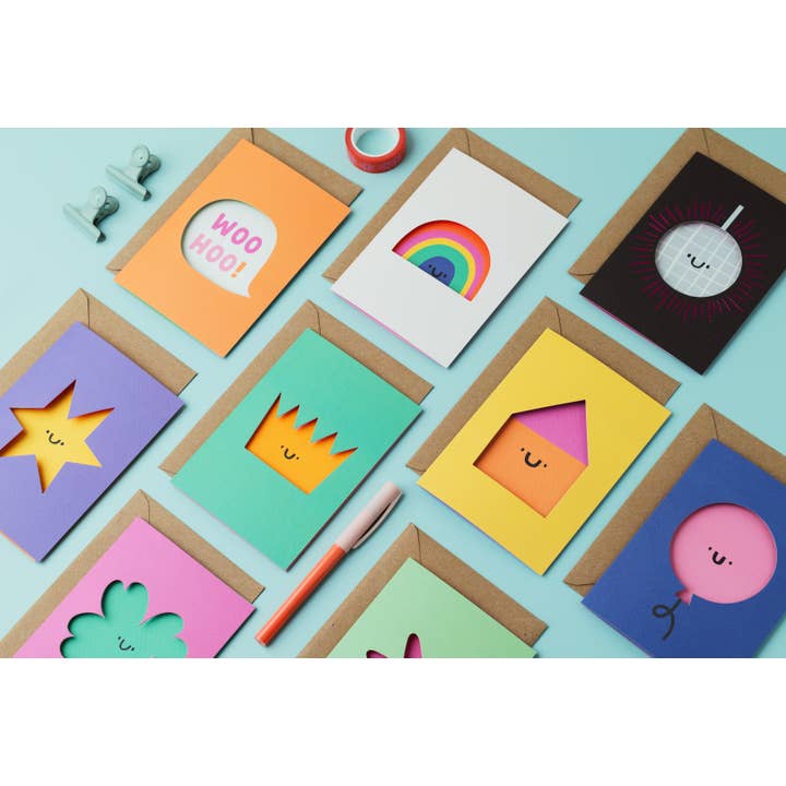 Rumble Cards - Wholesale Birthday Card - Birthday Balloon Die Cut Card - Fun - Happy - Cute - YAY