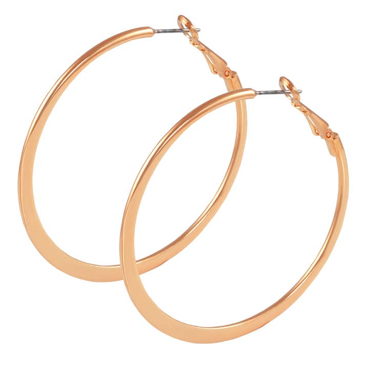 C'Zire – wholesale Hoop-örhängen – Roséguld Hoop-örhängen 45mm
