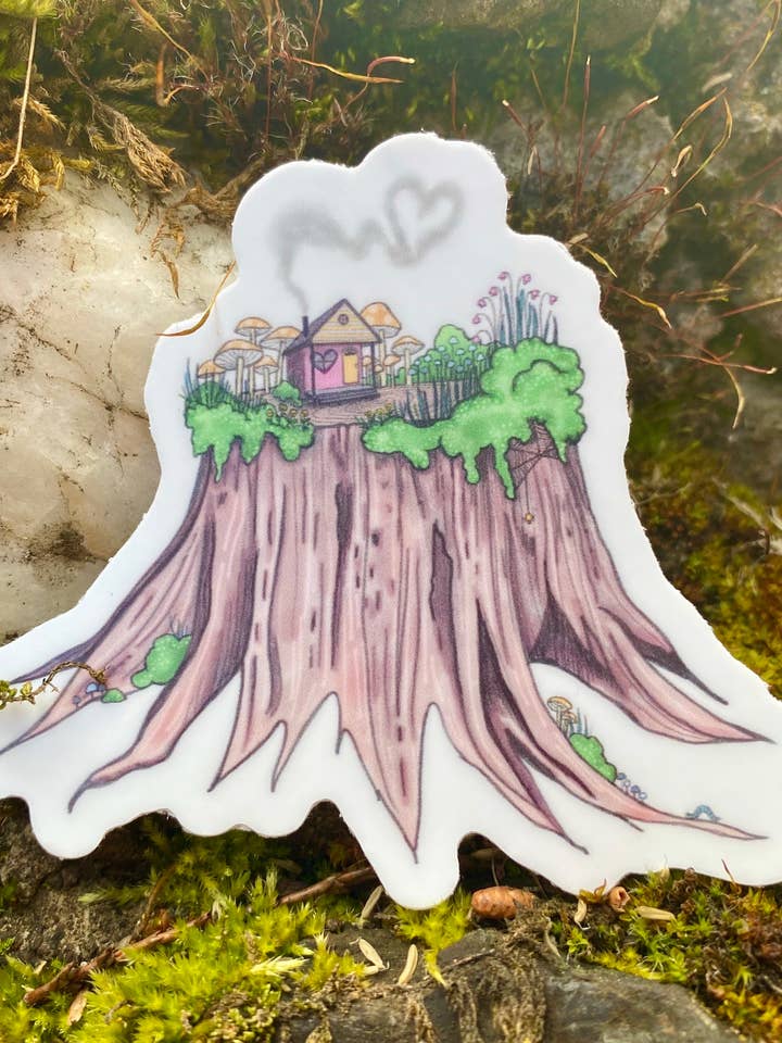 Stump Sticker for wholesale by Golden Grove Paper
