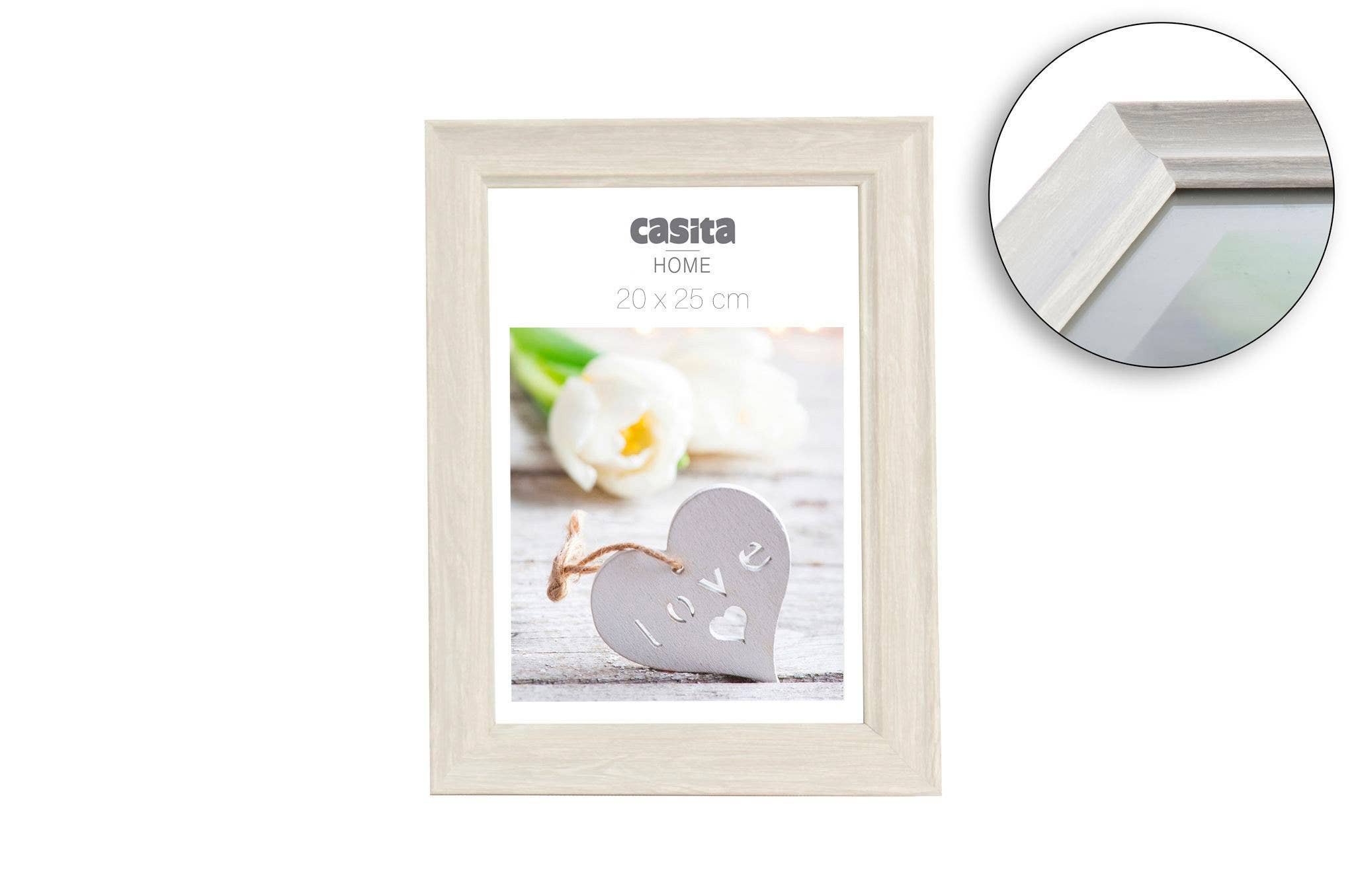 CP INTERNATIONAL - Wholesale Picture Frame - 20 x 25 cm Frame Imitation White Cerused Wood0