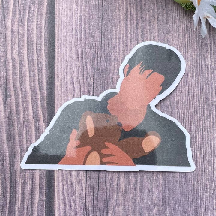 Autocollant/aimant sur le thème de Damon with Ms Cuddles : Vampire Diaries pour la vente par JG Sticker Shop