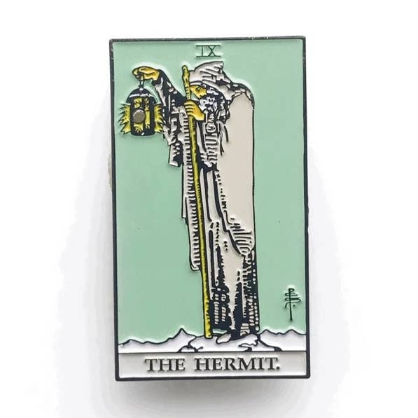 Hermit Pin - 2" Light Up Lantern for wholesale by Memento Mori Goods