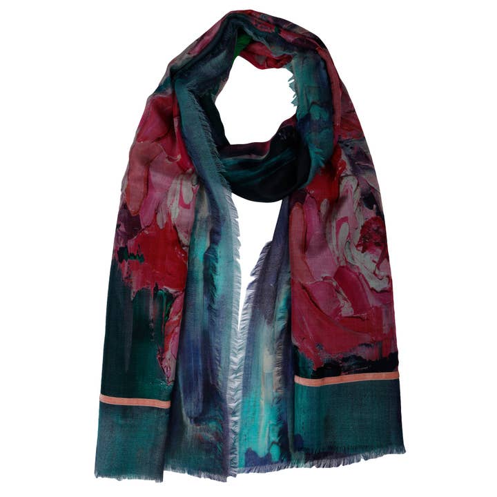 Floral Reversible Scarf for wholesale by Namaskar Australia