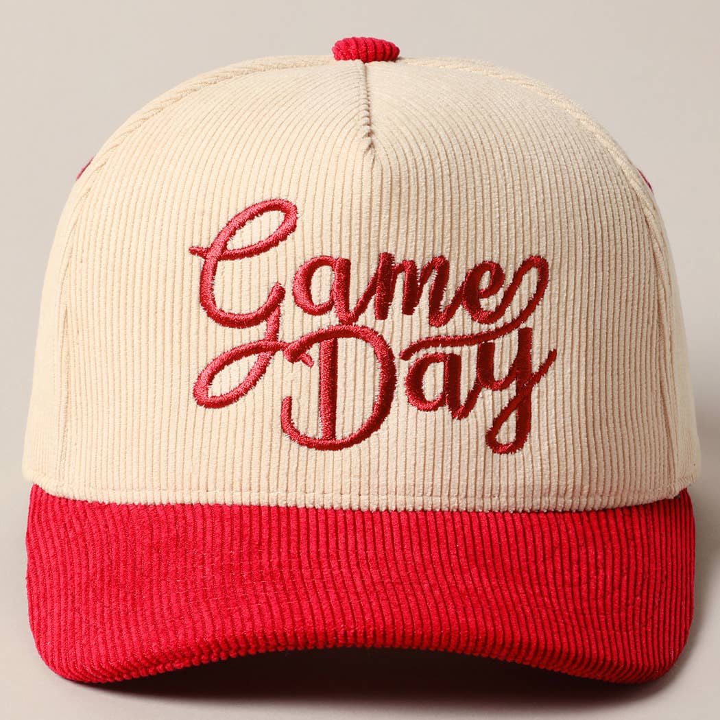 Fashion City - Wholesale Truckerpet - Uniseks - Game Day Corduroy Trucker Baseballpet8