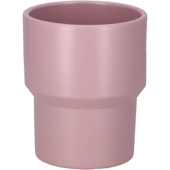 Frieda ceramic vase for orchids, matt rosewood, H12cm for wholesale by Vosteen