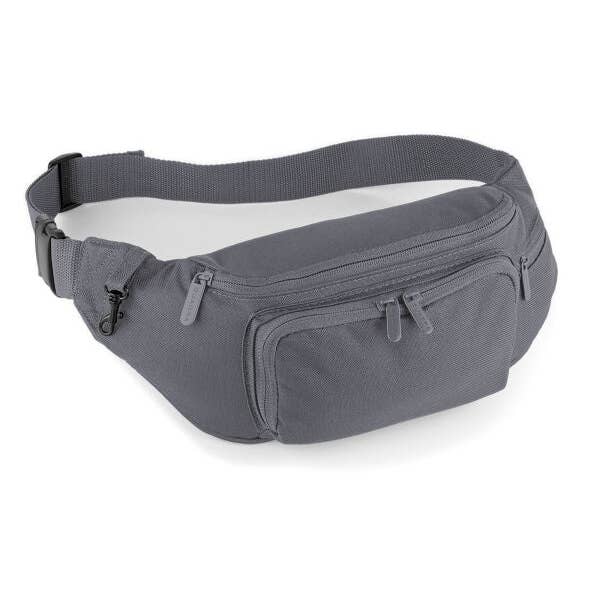 Logo Free Clothing - Wholesale Belt bag – Unisex - Quadra Belt Bag | 2 Litre Capacity | Multiple Pockets | Crossbody Bag | 3 Colours | One Size2