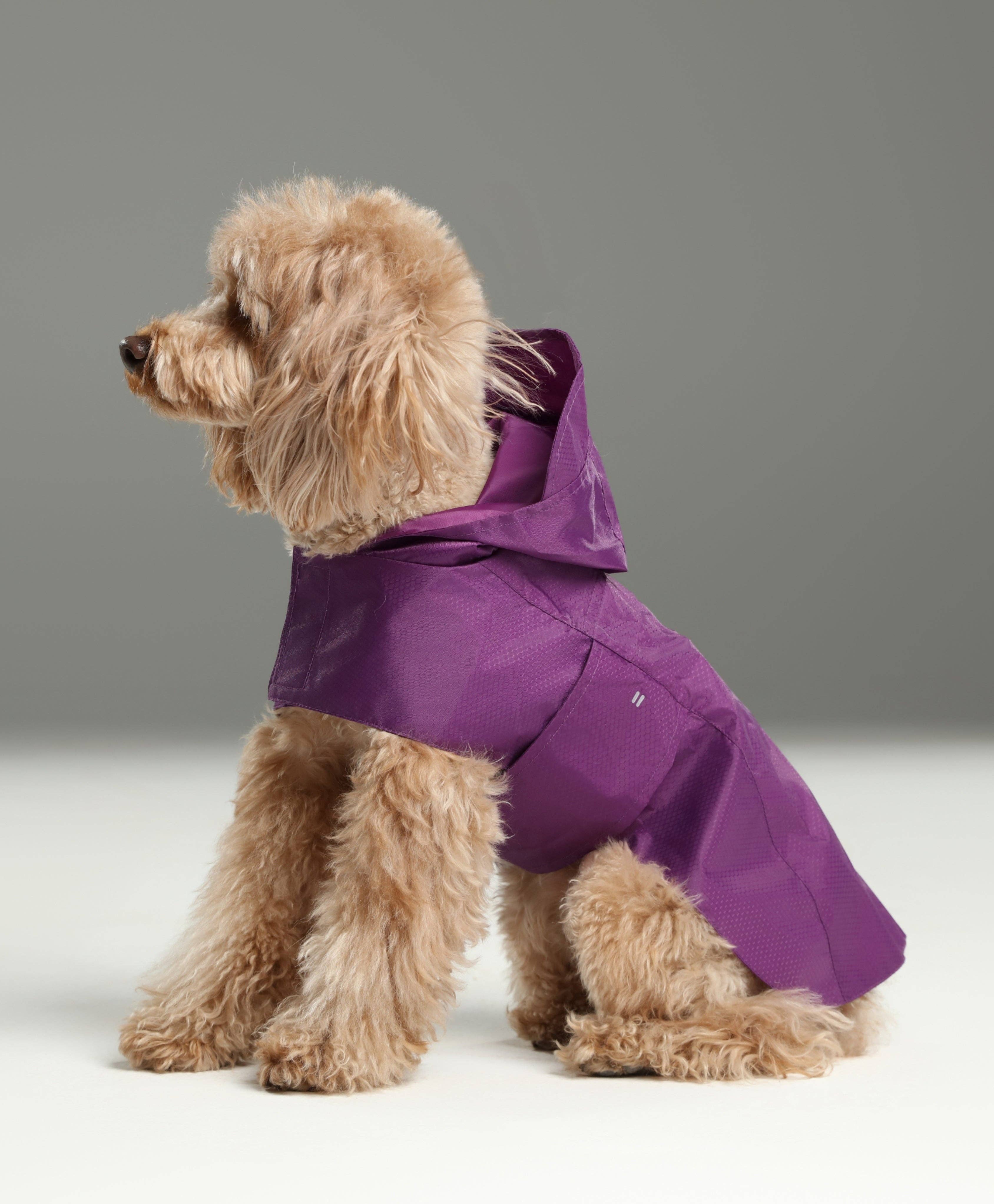 PEHOM - Venta al por mayor Chubasquero - Perros - Impermeable tipo cápsula - Morado