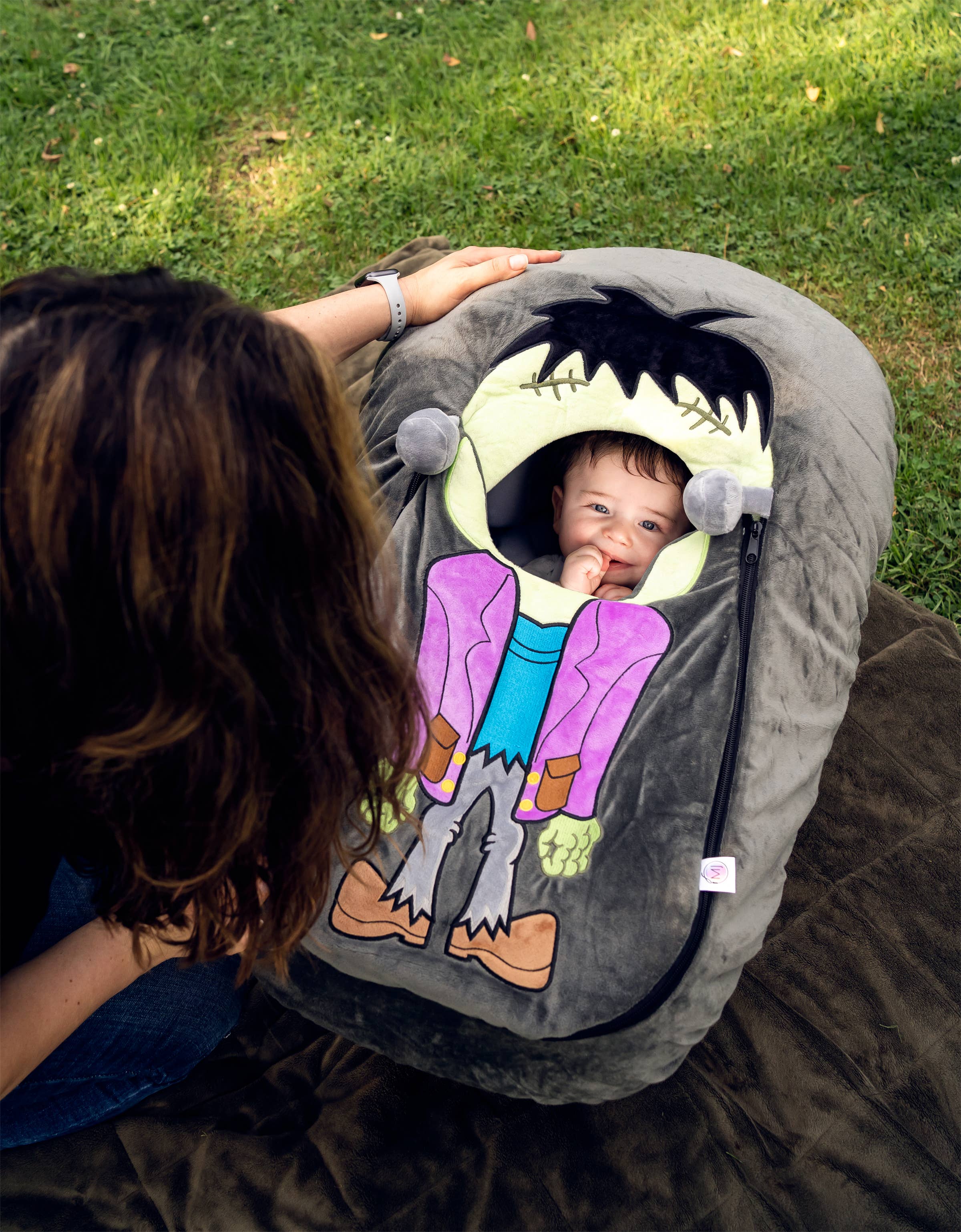 MaterialJill - Wholesale Car Seat Cover - Kids & Baby - Car Seat Cover, Baby Shower, Christmas Gift - Frankenstein5