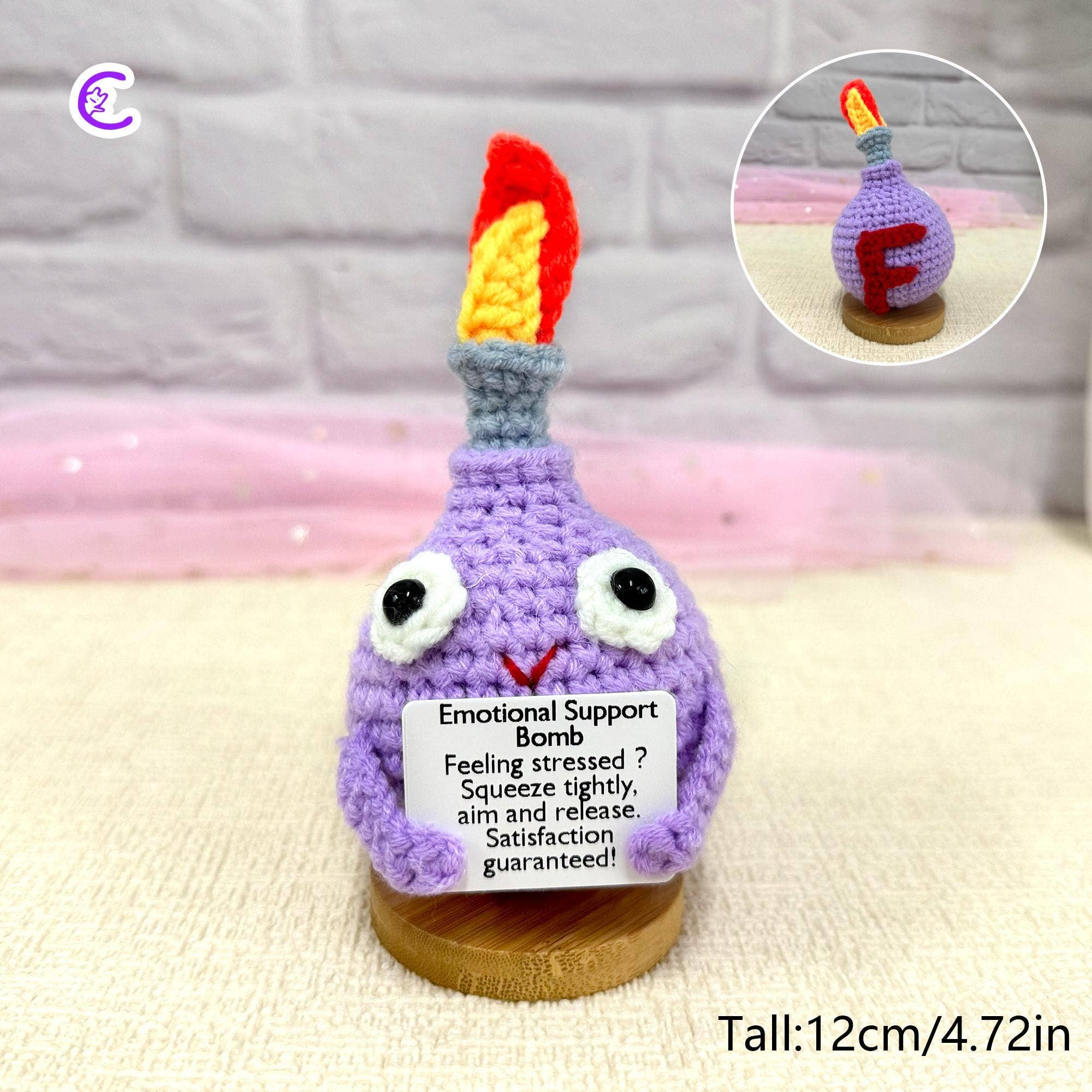 TOMOPOD LLC - Wholesale Stuffed/Plush Toy - Kids & Baby - Crochet Emotional Support For Trash Cans/Bombs/Sunflower2