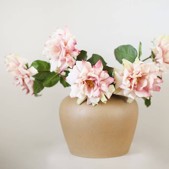 Prestige Botanicals - Wholesale Artificial Flowers - Large Pink Dutchess Rose 20"1