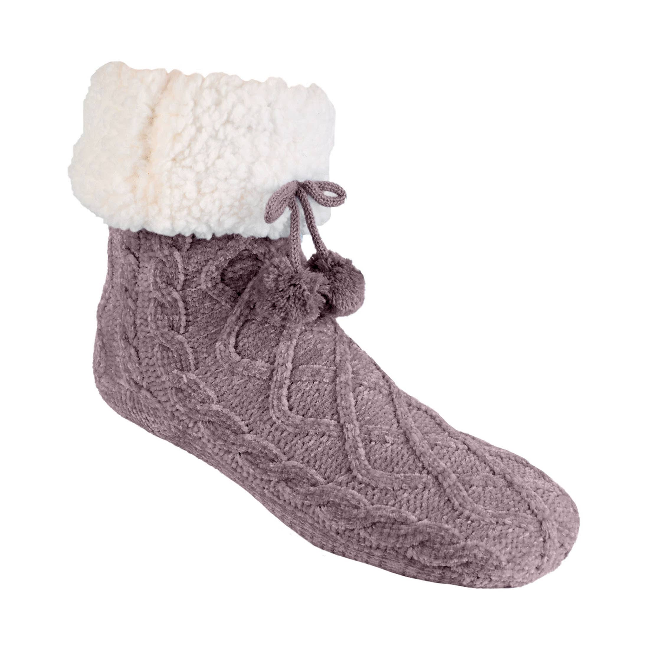Pudus - Wholesale Sock Slippers - Women's - RECYCLED CHENILLE CLASSIC SLIPPER SOCKS4
