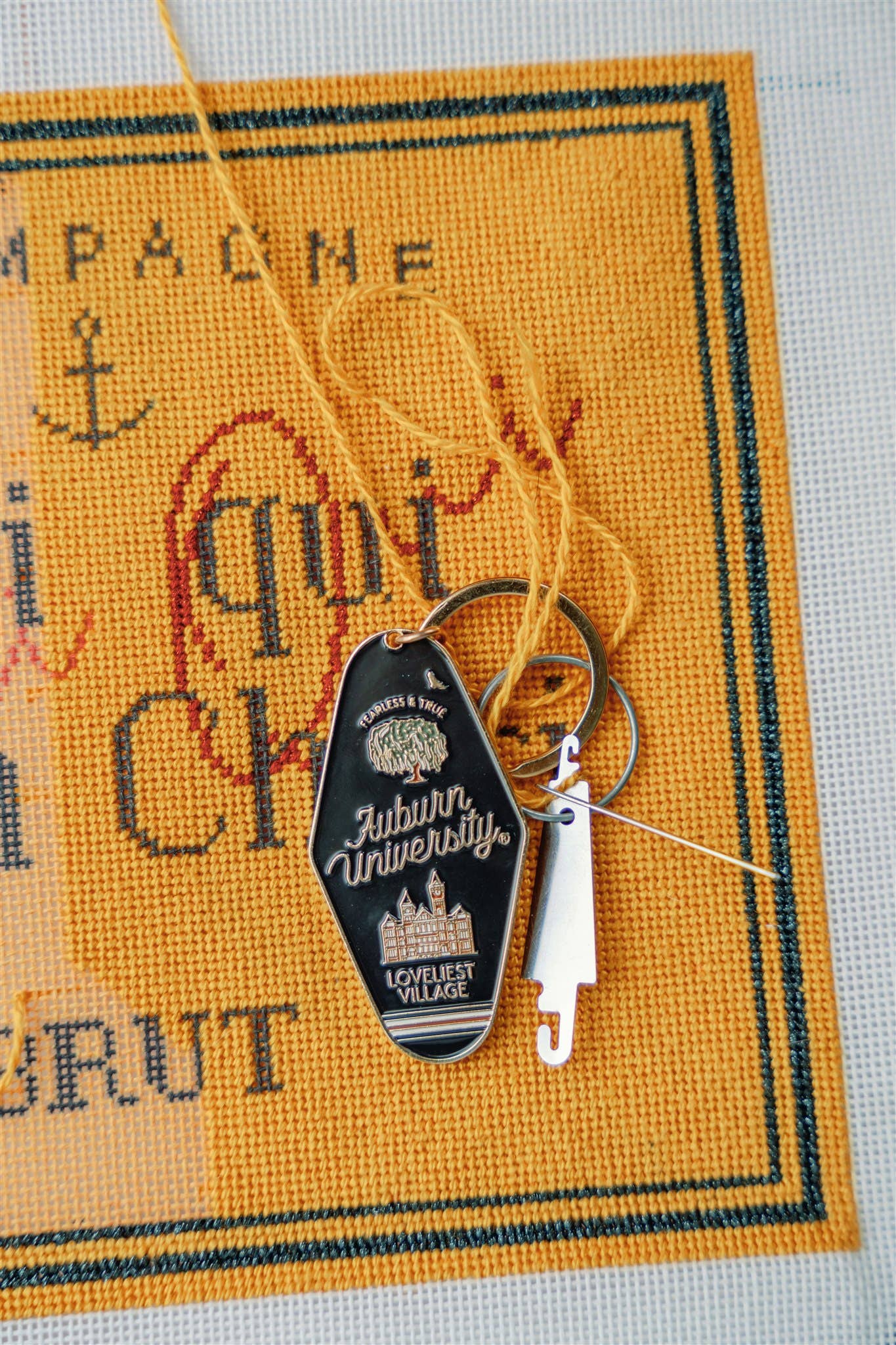 Gracefully Made Art - Wholesale Keychain - Unisex - Auburn University Enamel Keychain, Collegiate3